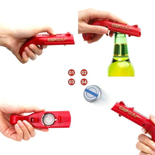 Party-Boosting Cap Gun Bottle Opener